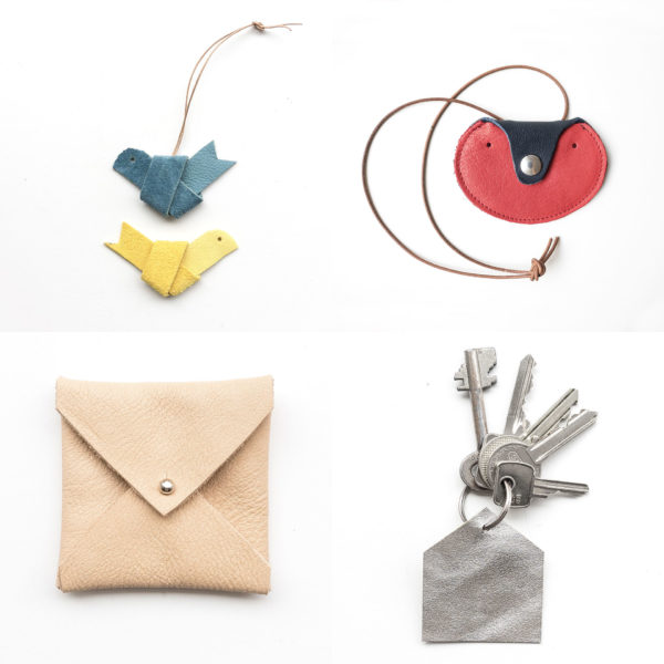DIY craft kit different project ideas such as bags, keychains, decorative bird and children's bags.
